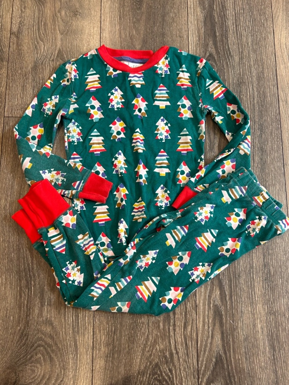 Mini Boden Christmas Tree Pj Set